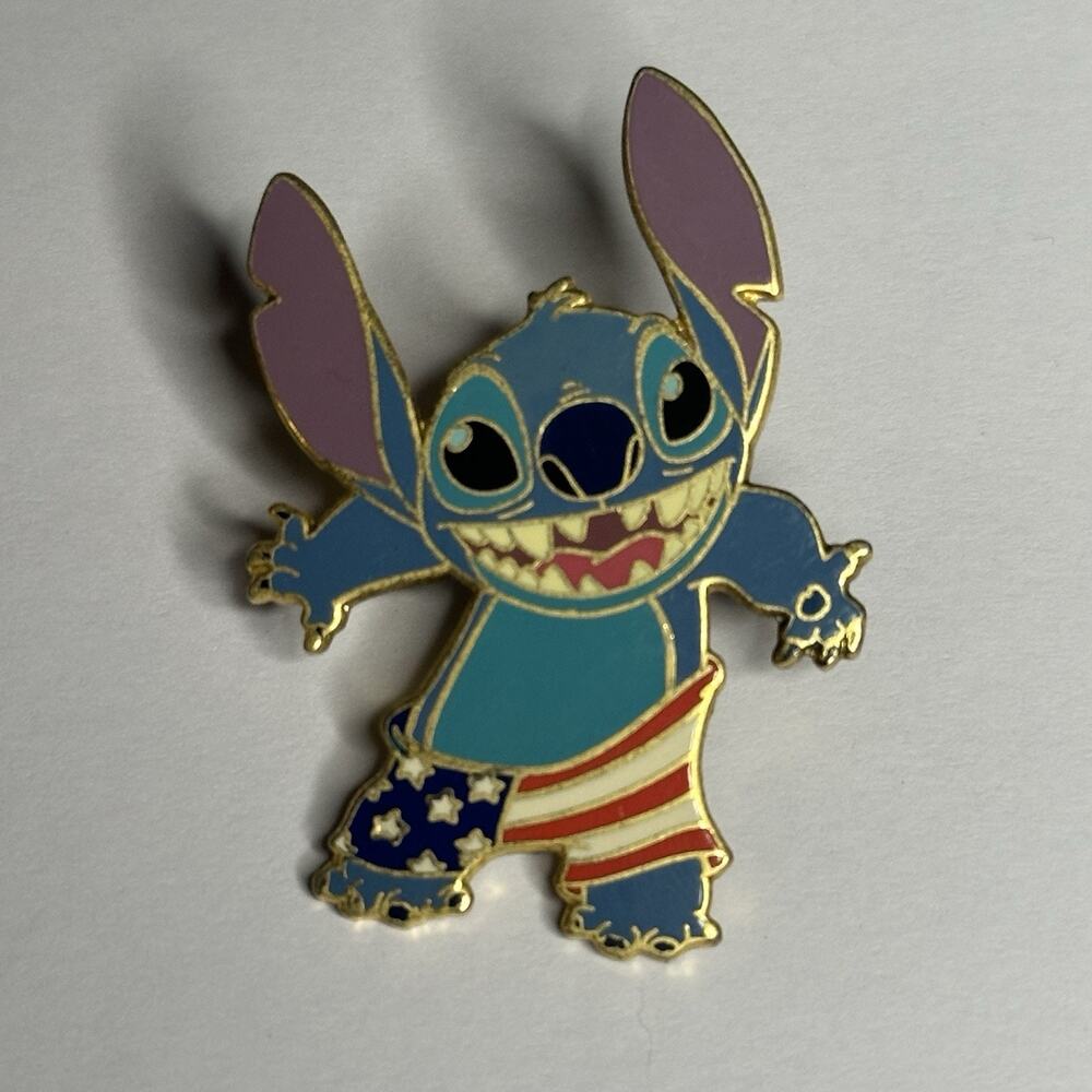 Stitch DISNEY Trading PIN 2006 STARS & STRIPES BOXERS PIN #46958